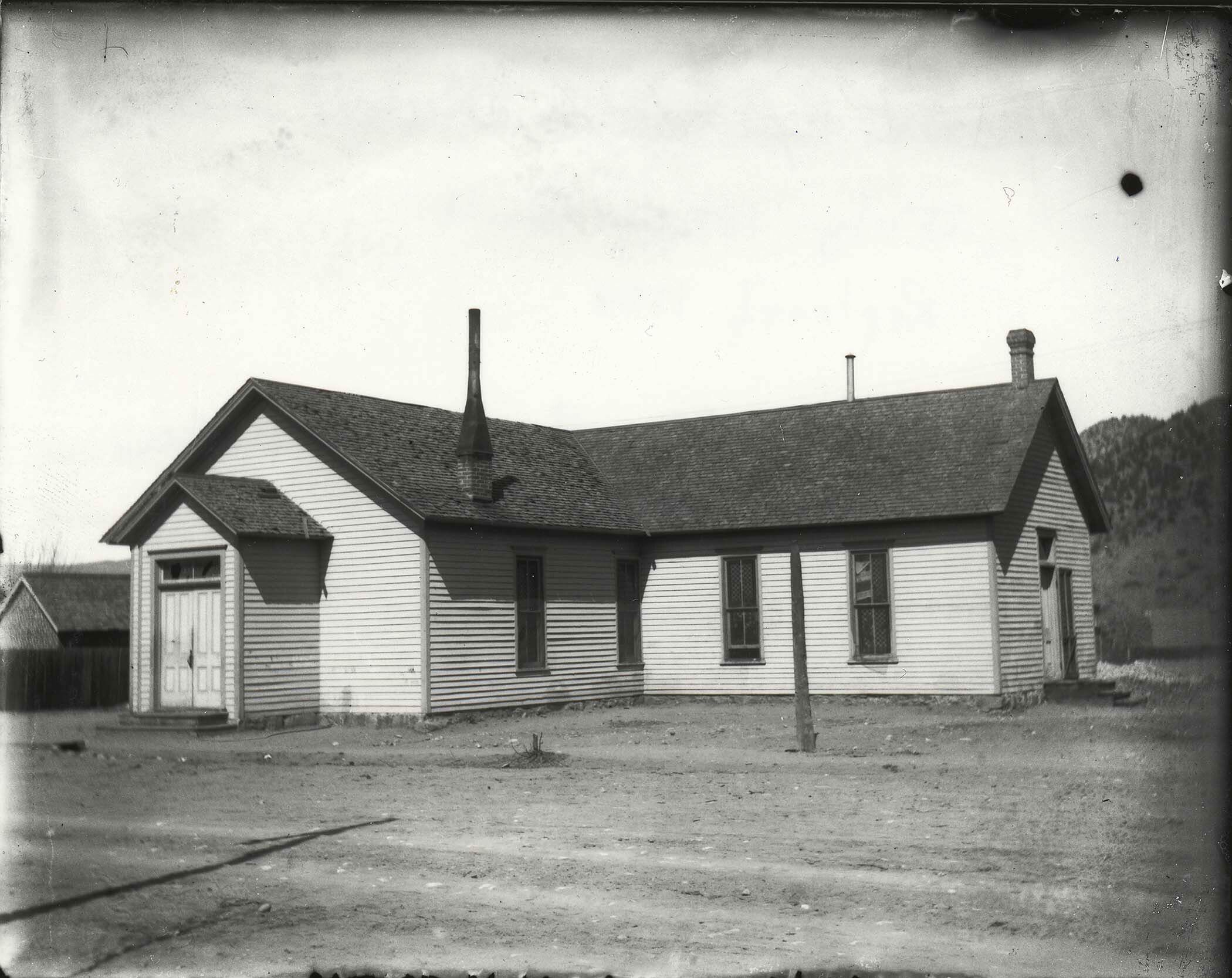 The building above is believed to be one of the first churches in Salida. It was built during July of 1883, at the corner of 4th and D Streets, and was called the Salida Methodist-Episcopal Church. In 1888 it was replaced by another building.  (2)