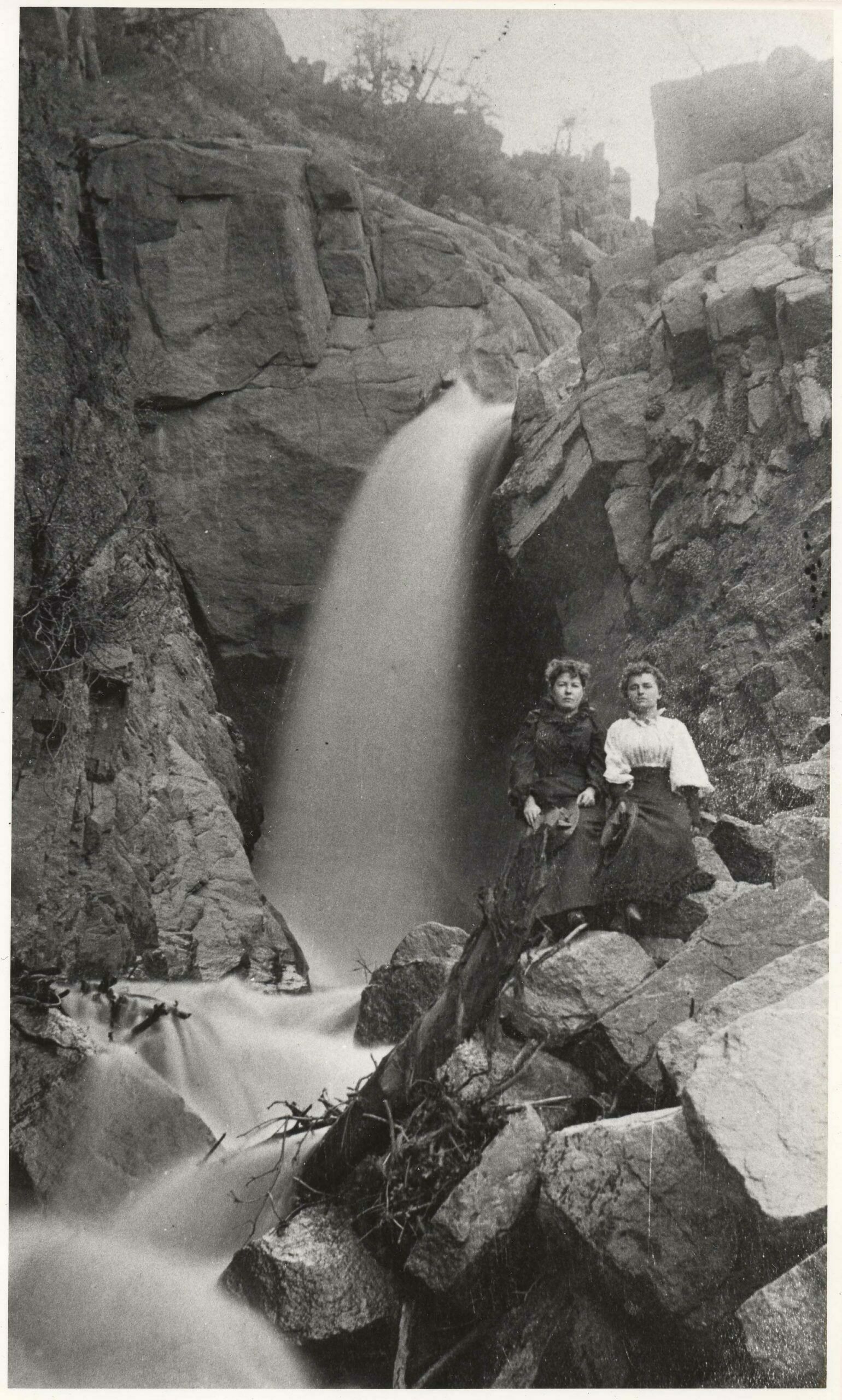 Picnics in the mountains offered time for a little relaxation and a chance to get out of town. The falls of the North Fork of the South Arkansas River northwest of Maysville were easily accessible by buggy or via the railroad and an easy hike.  (1)