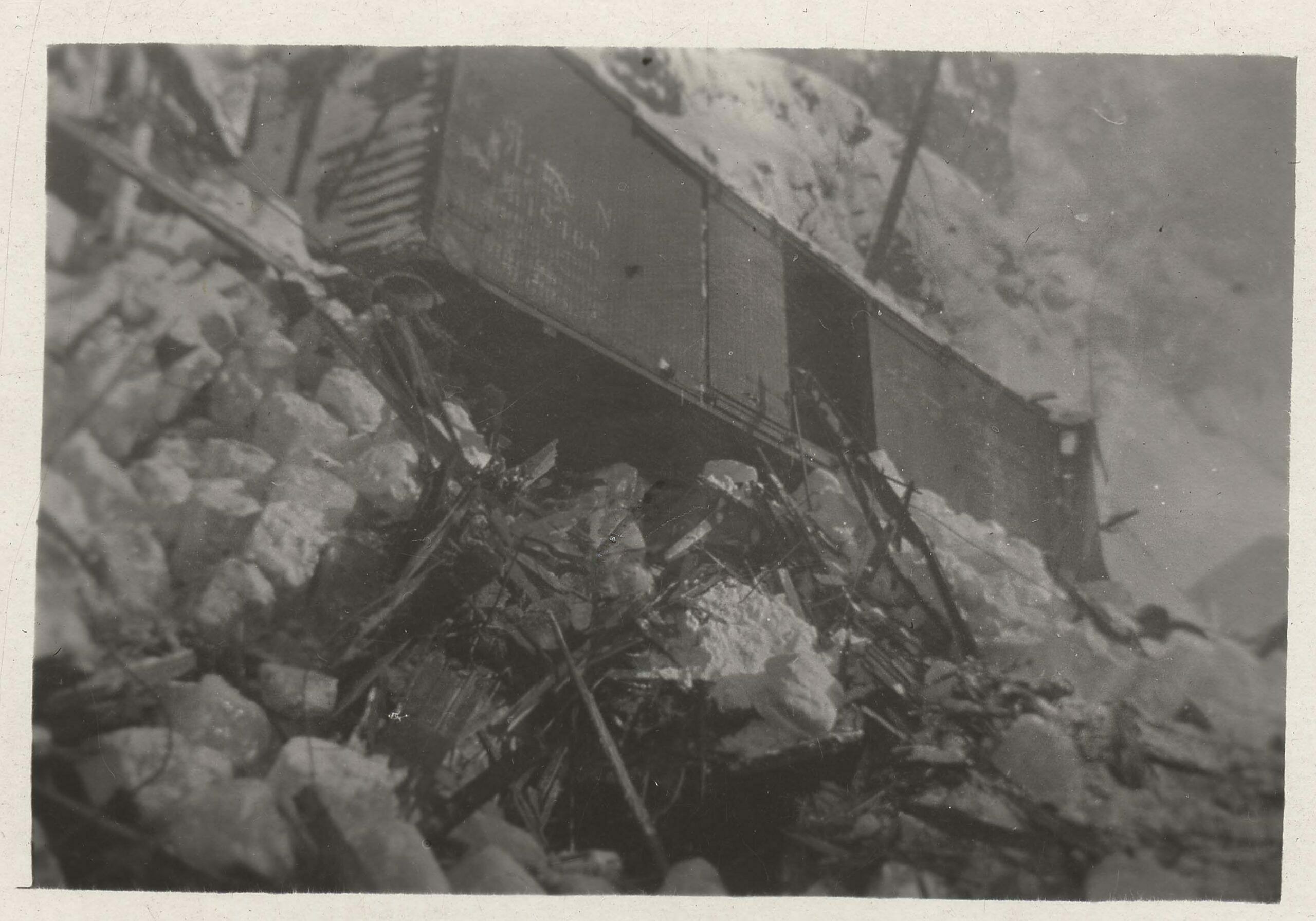 This train wreck occurred January 23, 1918 near Pando, Colorado. The engineer, Fred C. Graham, and the brakeman, Roy Foster Leininger, were killed. Leininger’s body was buried under tons of wreckage and crushed beyond recognition.  (3)