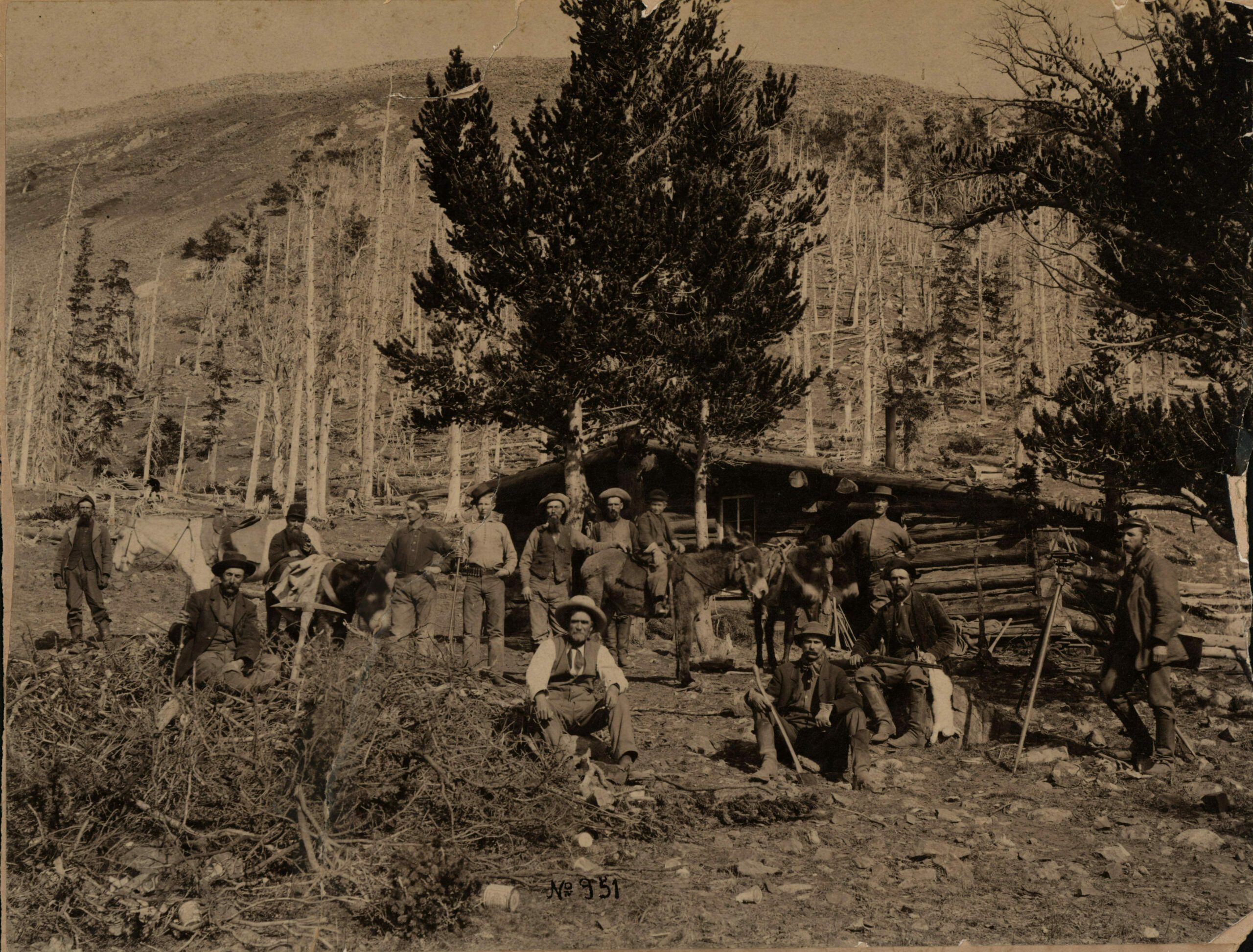 Miners at the townsite of Shavano.DNevensColl