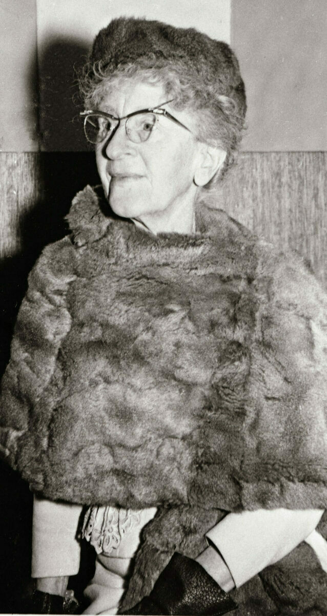 Harriet Alexander in Fur Stole.SalidaMuseColl