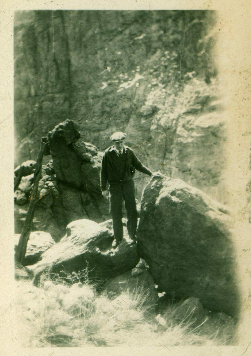 Gentleman among the rocks Apr 2 1928.RAlbrightColl