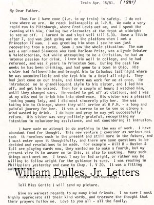 See The William Dulles, Jr. Letters in Digital Archive