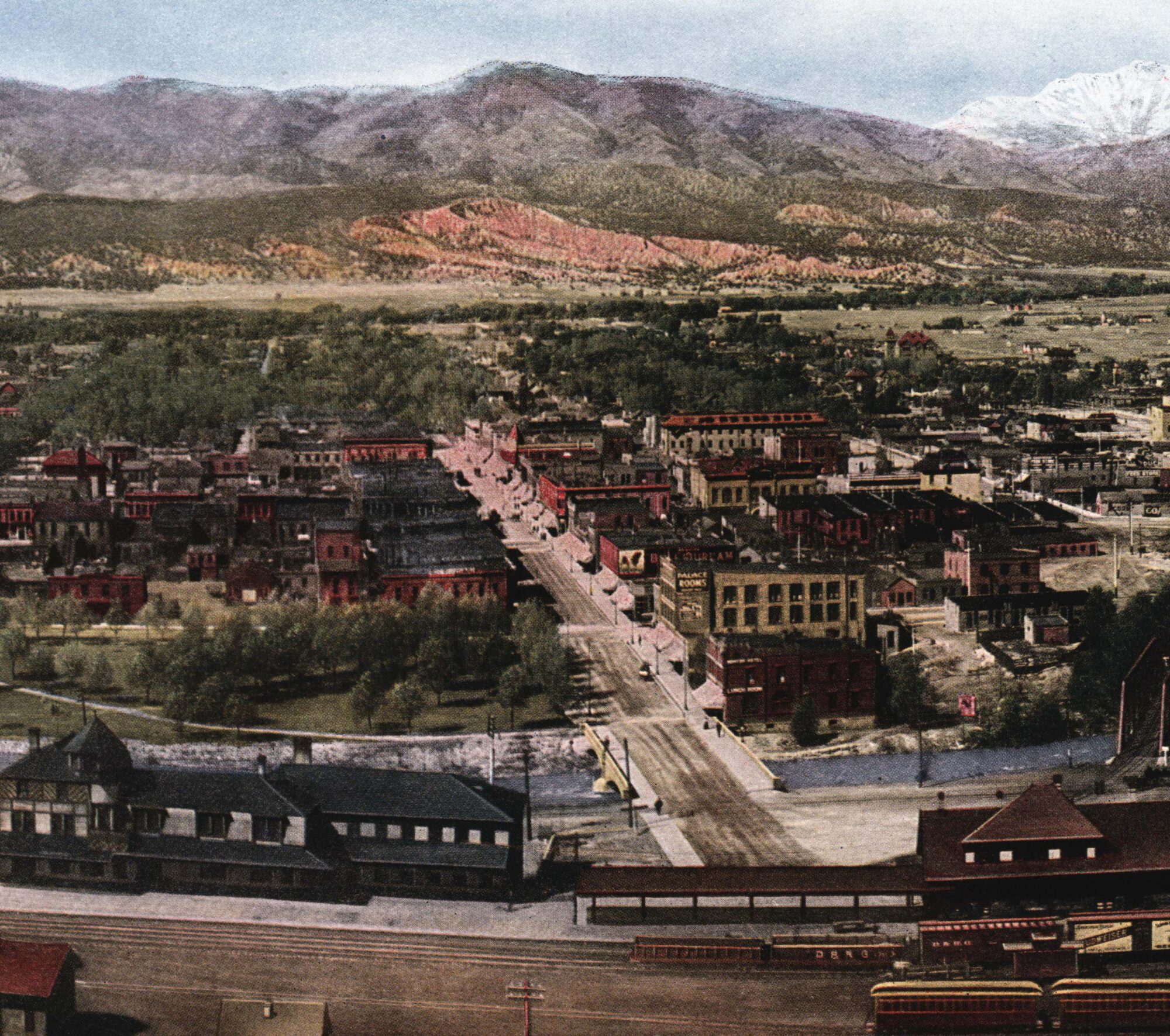 Bird's Eye View Of Salida 1917 From Rocky Mountain Views On Thr Rio Grande The Scenic Line Of The World Thumbnail.jjacksoncoll